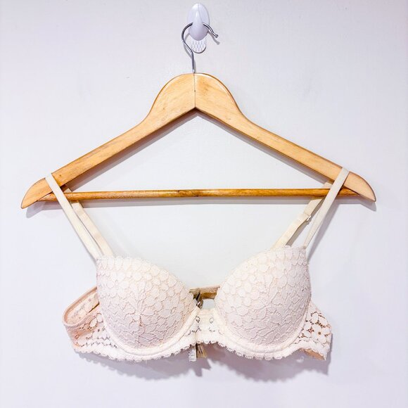 PRINCESS TAM TAM Beige lace bra | Delicate padded underwire lingerie | 34A * - Picture 1 of 5